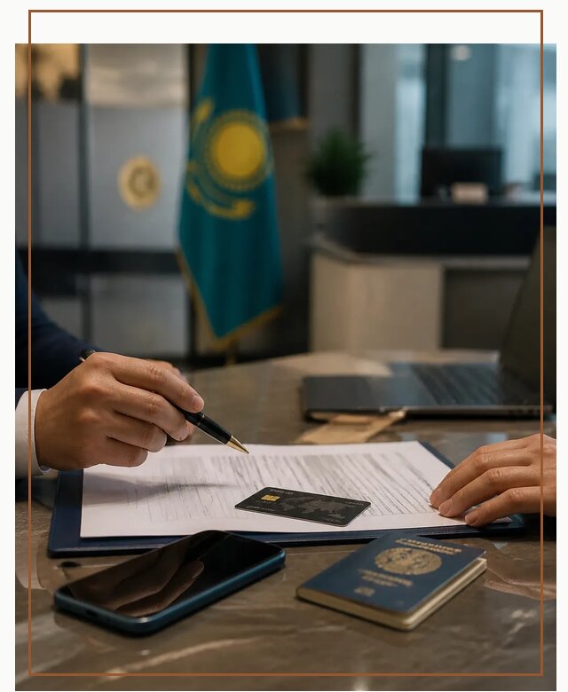 Открытие счета и банковской карты в Казахстане в Медногорске